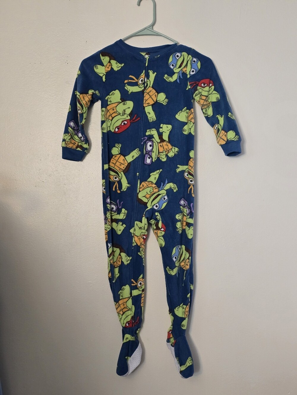 Nickelodeon Navy Blue Teenage Mutant Ninja Turtles 5T Footed One-Piece